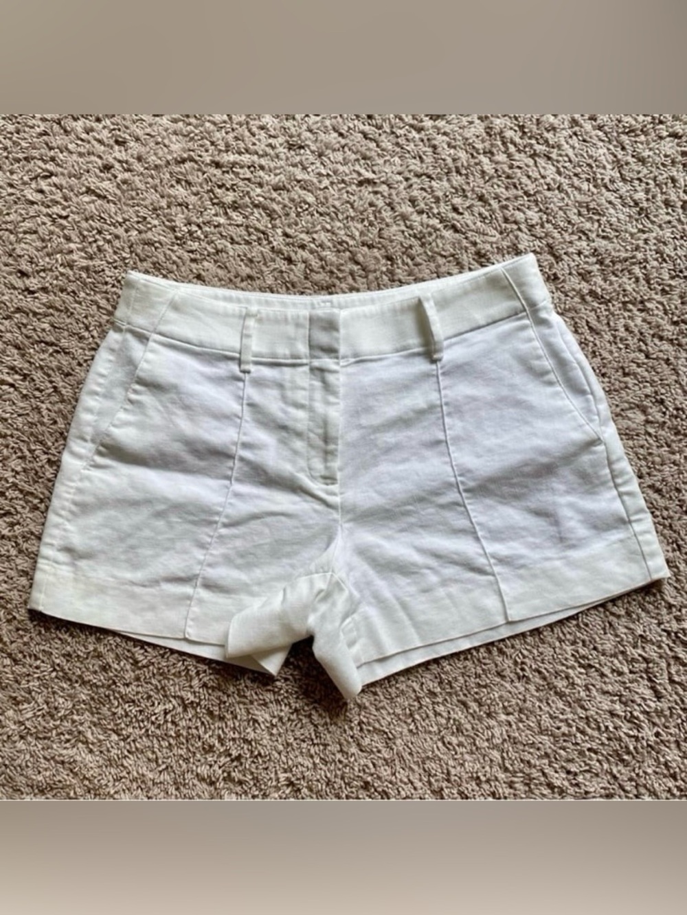 J.Crew Preppy Minimal Chic Single Pleated Pintuck Suit Casual Pocket Shorts
